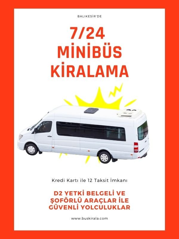 balıkesir şehir içi minibüs kiralama