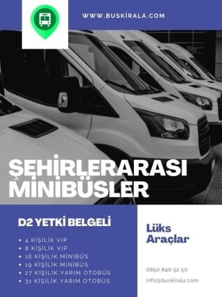 kırklareli minibüs kiralama şirketleri